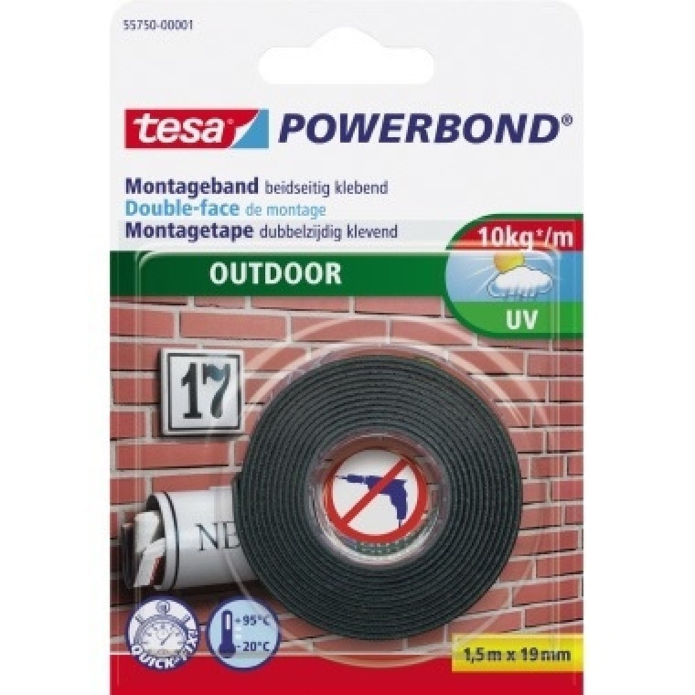 Produktabbildung: tesa® Montageband Outdoor 55750-00001 1,5mx19mm