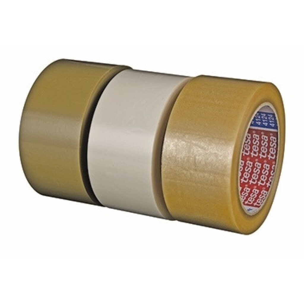 Produktabbildung: tesa® Packband 04124-00093 66mx25mm PVC chamois