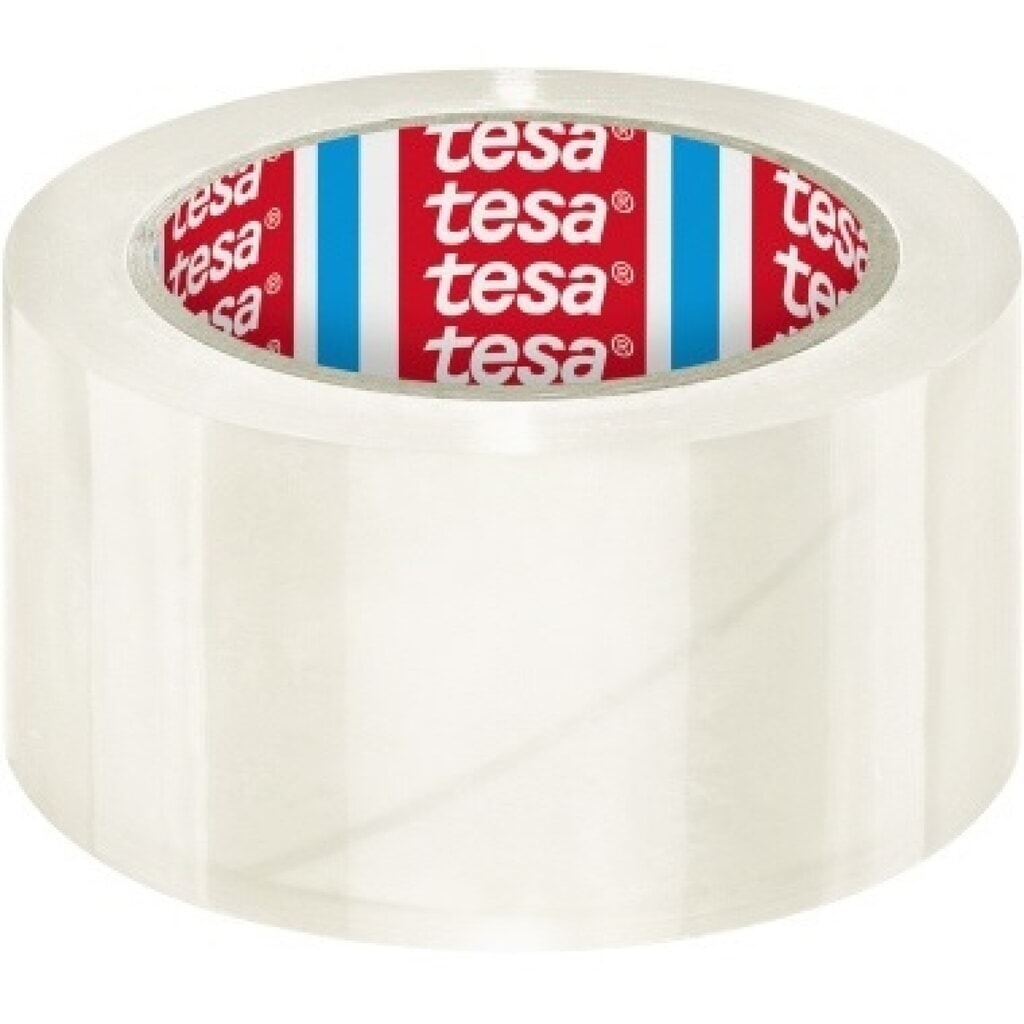 tesa® Packband 04195-00000 66mx50mm PP transparent Produktabbildung: tesa® Packband 04195-00000 66mx50mm PP transparent