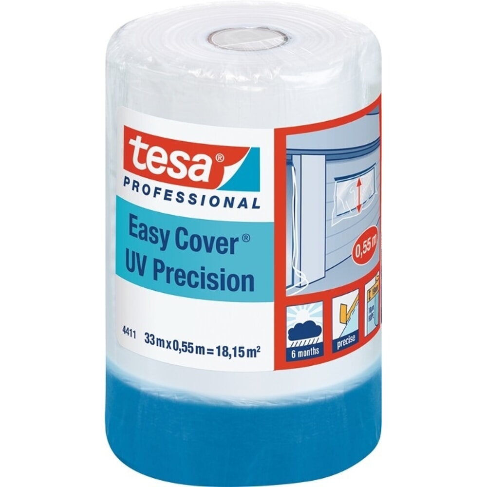 Illustration du produit: tesa® Ruban adhésif Easy Cover® 4411 UV Précision, longueur 33 m largeur 550 mm, rouleau