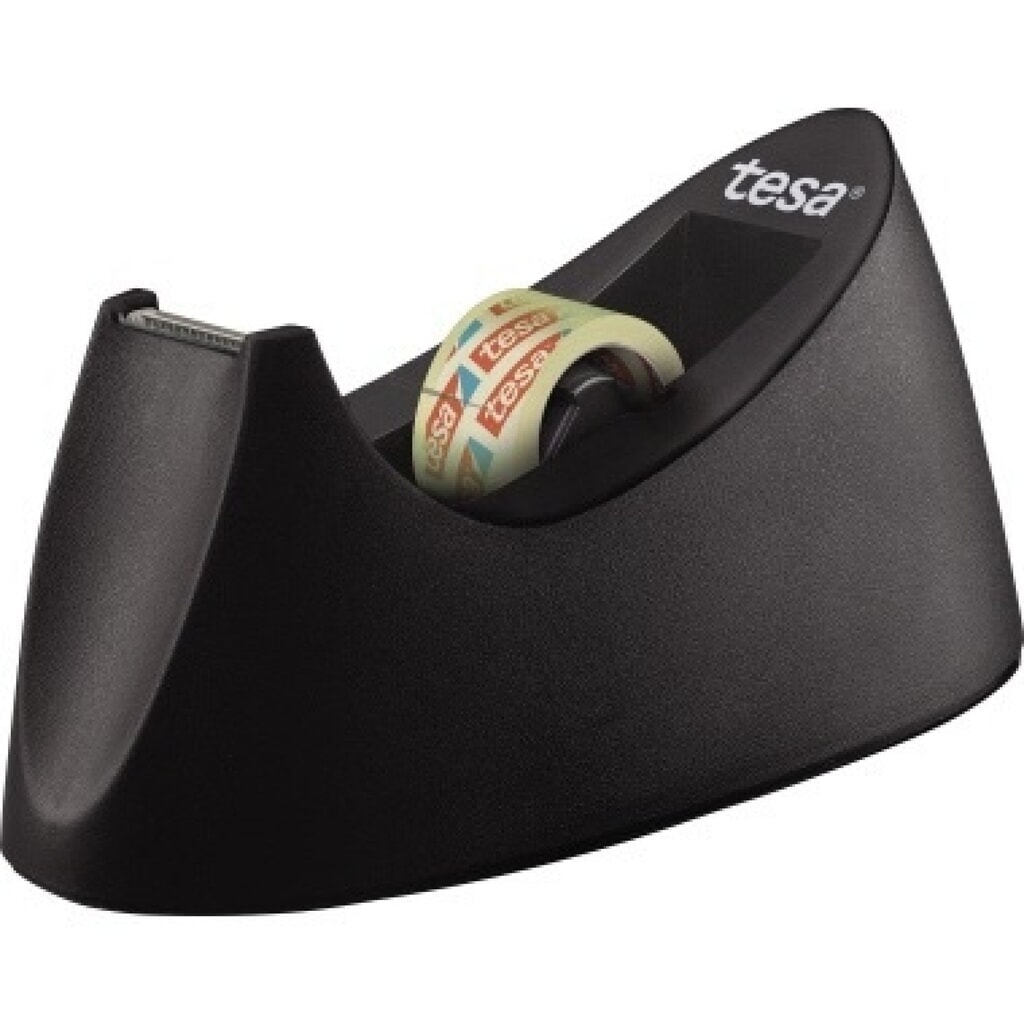 Produktabbildung: tesa® Tischabroller Easy Cut Curve 53917-00000-00 +Klebefilm sw