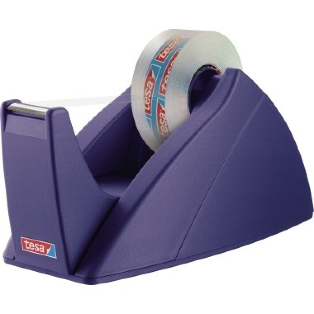 tesa® Tischabroller Easy Cut 57421-00002 33mx19mm royalblau Produktabbildung: tesa® Tischabroller Easy Cut 57421-00002 33mx19mm royalblau