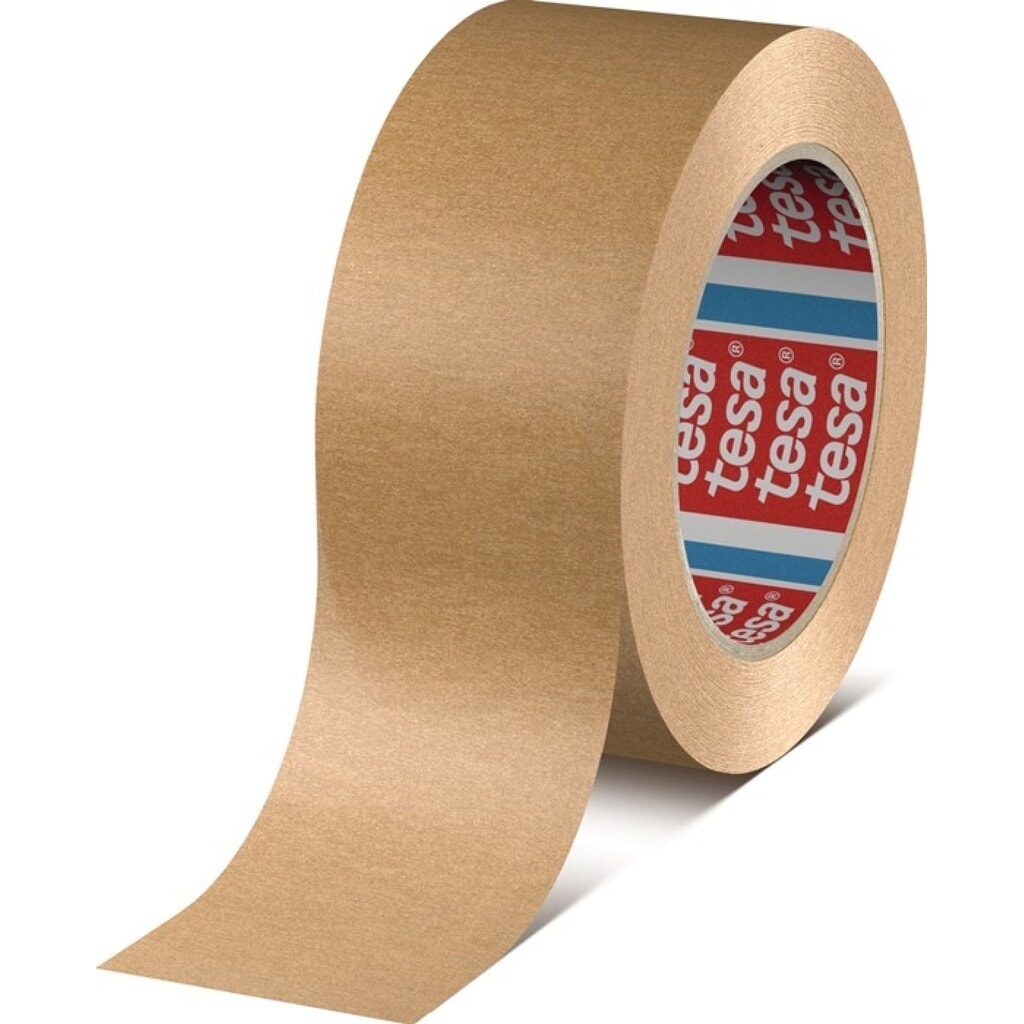 Produktabbildung: tesa® Verpackungsklebeband Papier tesa® pack® 4713, Länge 50 m Breite 50 mm, chamois