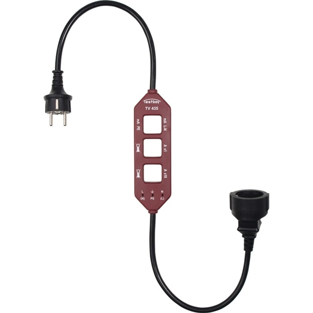 TESTBOY Strommessadapter TV 435, Laststrom-/Differenz-/Leckstrommessung Produktabbildung Nr. 1: TESTBOY Strommessadapter TV 435, Laststrom-/Differenz-/Leckstrommessung