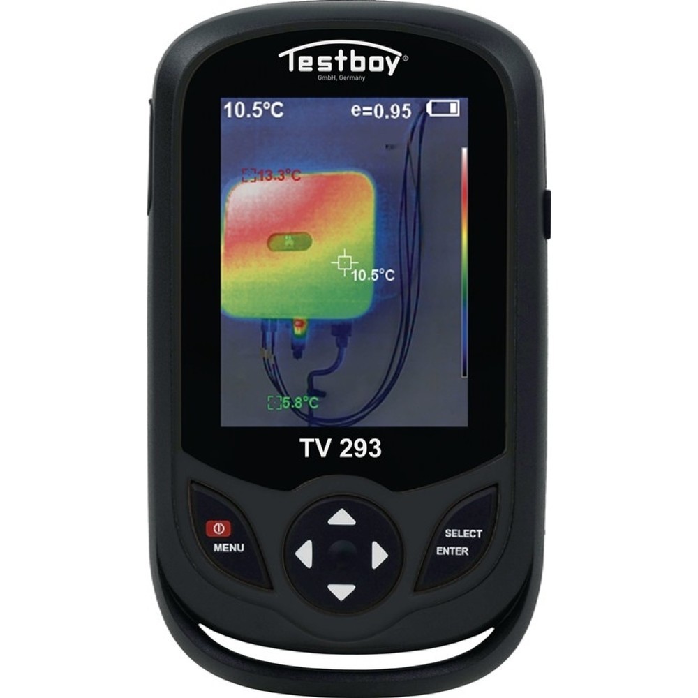 Produktabbildung: TESTBOY Wärmebildkamera TV 293, 3,2″ Farb-LC-Display, 220 x 160 Bildpunkte