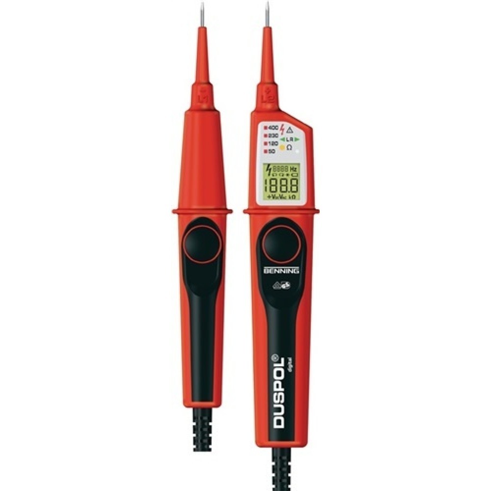 Illustration du produit: Testeur de tension/continuité DUSPOL® digital 1-1000 V AC/1-1200 V DC CAT IV 600