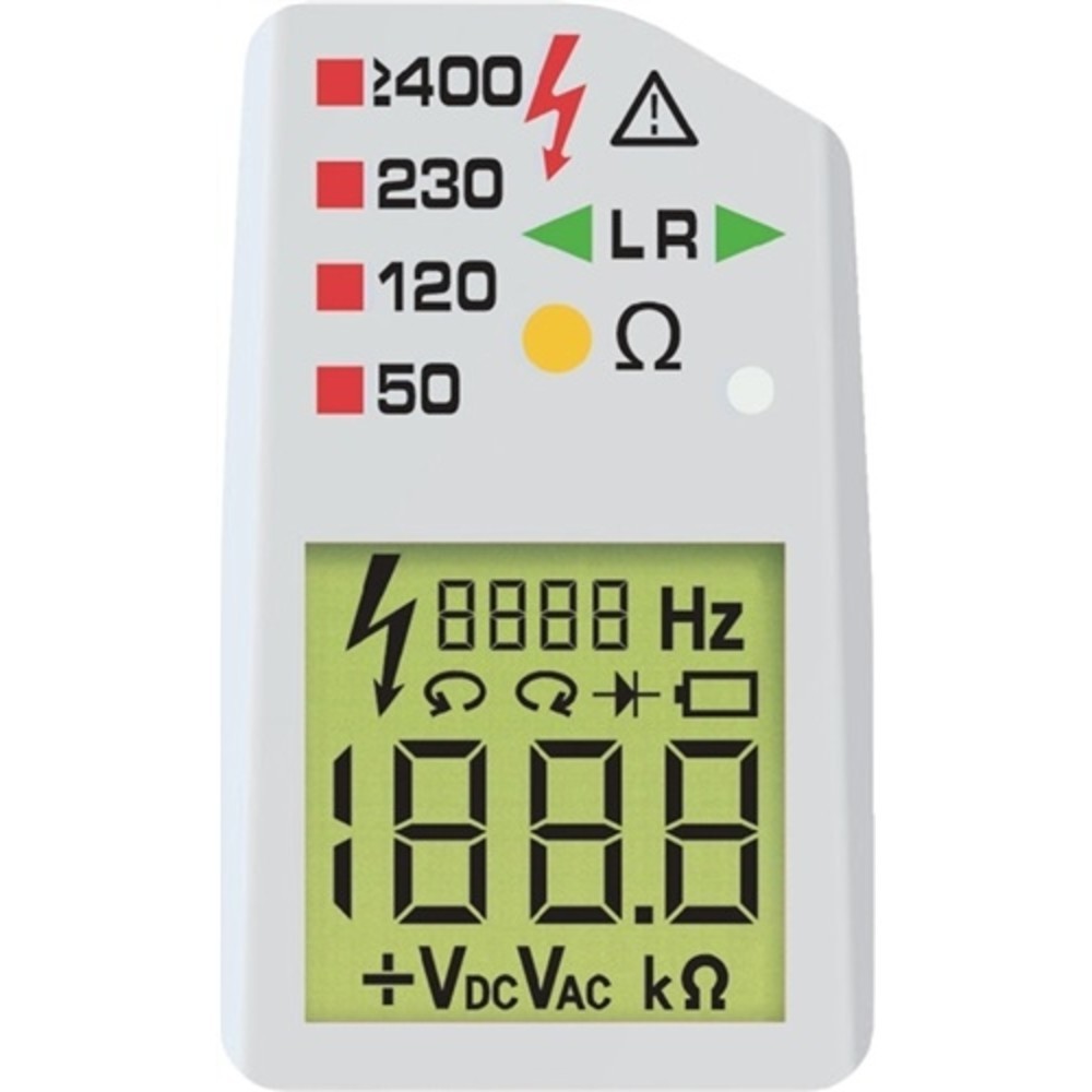 N° de l'image du produit 2 : Testeur de tension/continuité DUSPOL® digital 1-1000 V AC/1-1200 V DC CAT IV 600