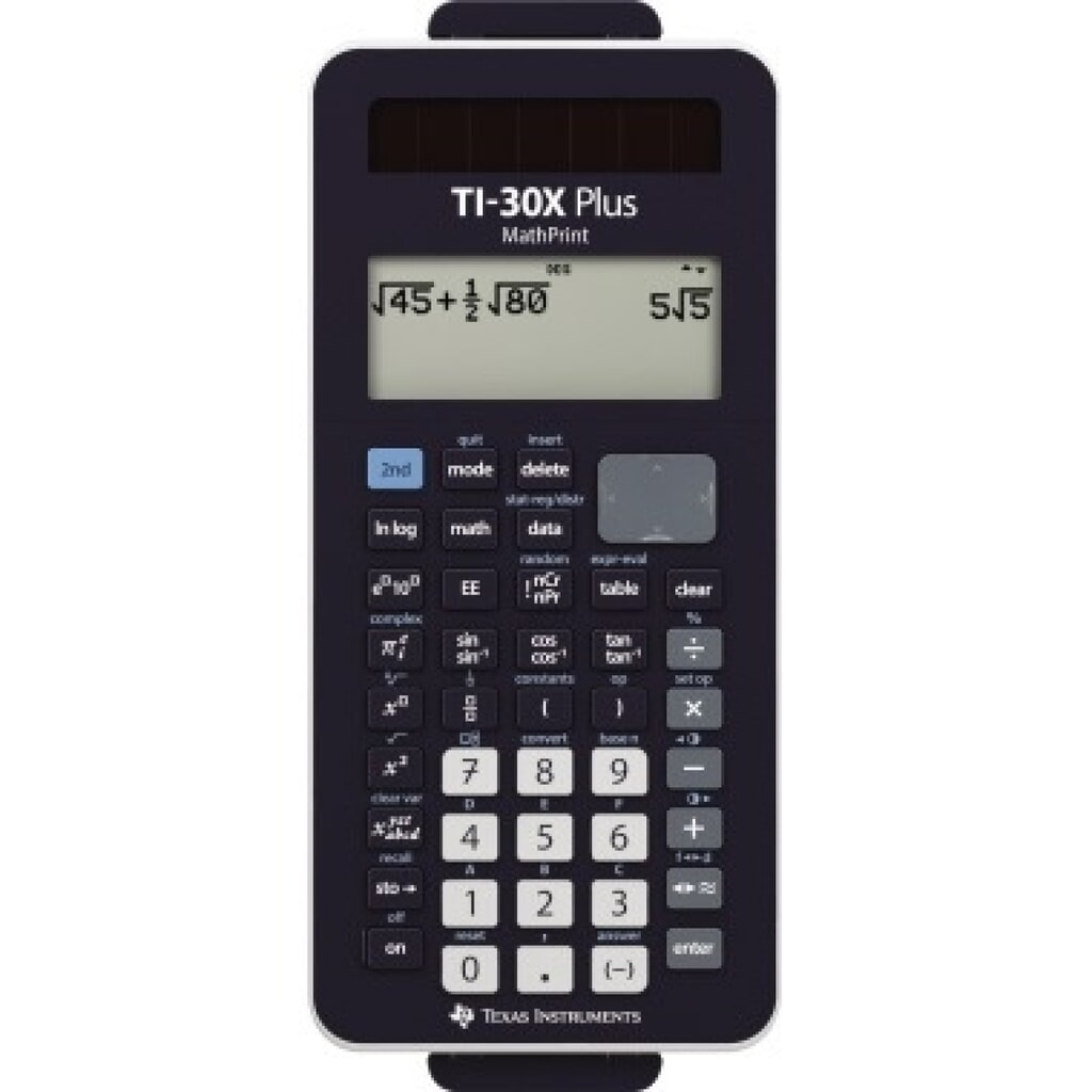 Produktabbildung: Texas Instruments Schulrechner Plus MathPrint TI-30 X 30XPLMP sw