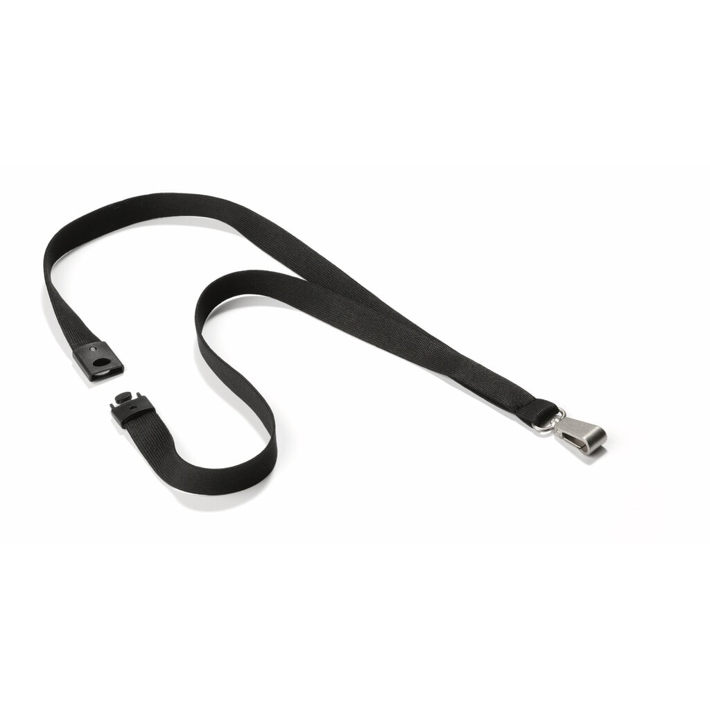 Textilband Soft für DURABLE Ausweishalter, schwarz Produktabbildung Nr. 1: Textilband Soft für DURABLE Ausweishalter, schwarz