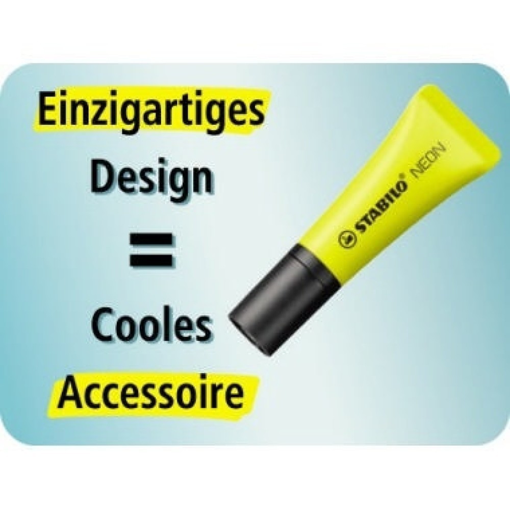 Produktabbildung Nr. 7: STABILO Textmarker NEON 72/4-1-5 2-5mm sortiert 4 St./Pack.