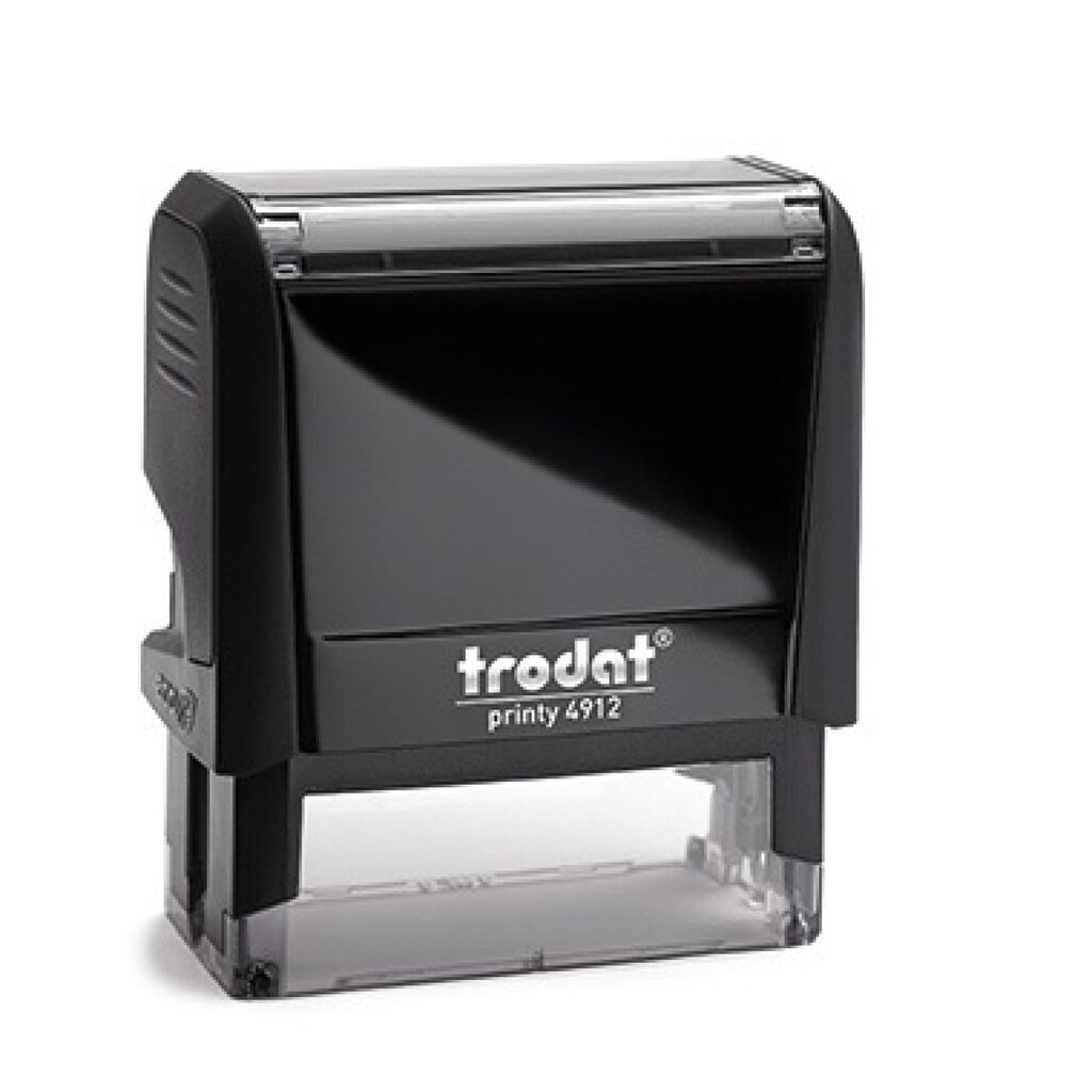 Produktabbildung: trodat Textstempel PRINTY 4.0 44085 47x18mm 5zeilig Kissen schwarz