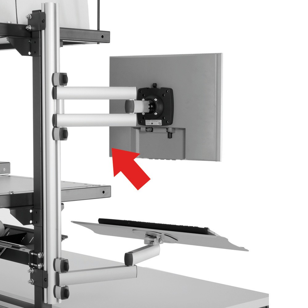 Produktabbildung: TFT-Gelenkarm für Rocholz Packtisch-System, HxBxT 115 x 100 x 455 mm