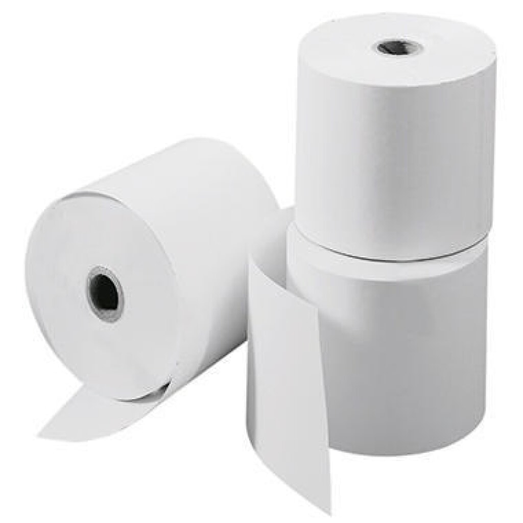 Produktabbildung: Soennecken Thermokassenrolle 4014 76mmx50m weiß 5 St./Pack.