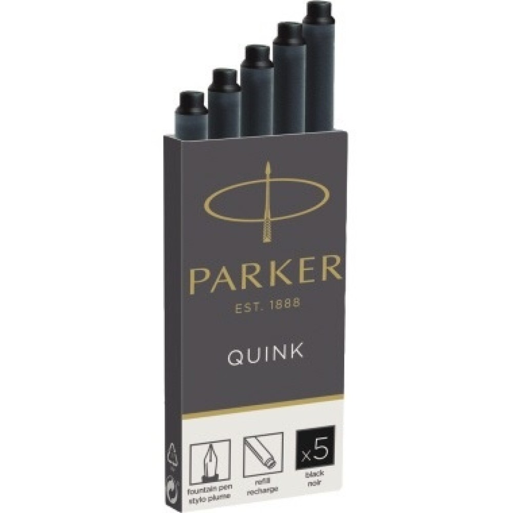 Produktabbildung: Parker Tintenpatrone Quink Z44 1950382 S0116200 sw 5 St./Pack.