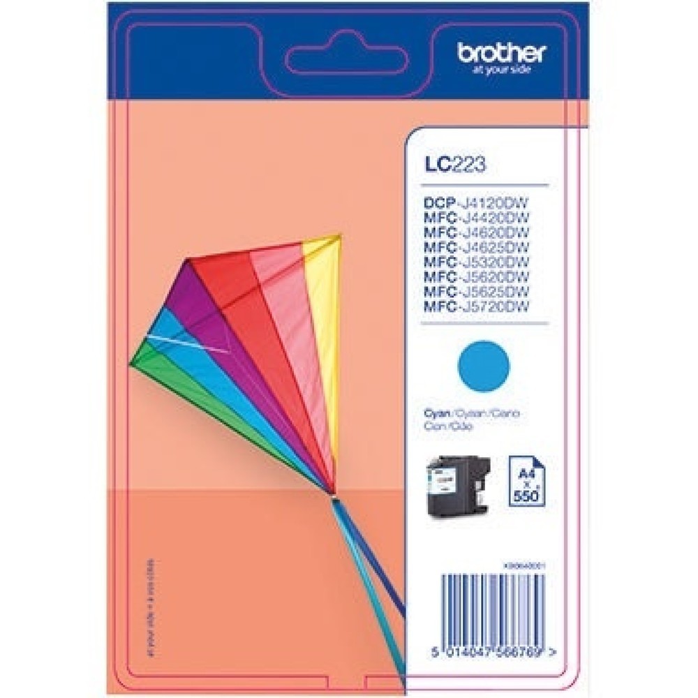 Produktabbildung: Brother Tintenpatrone LC223C 550 Seiten cyan