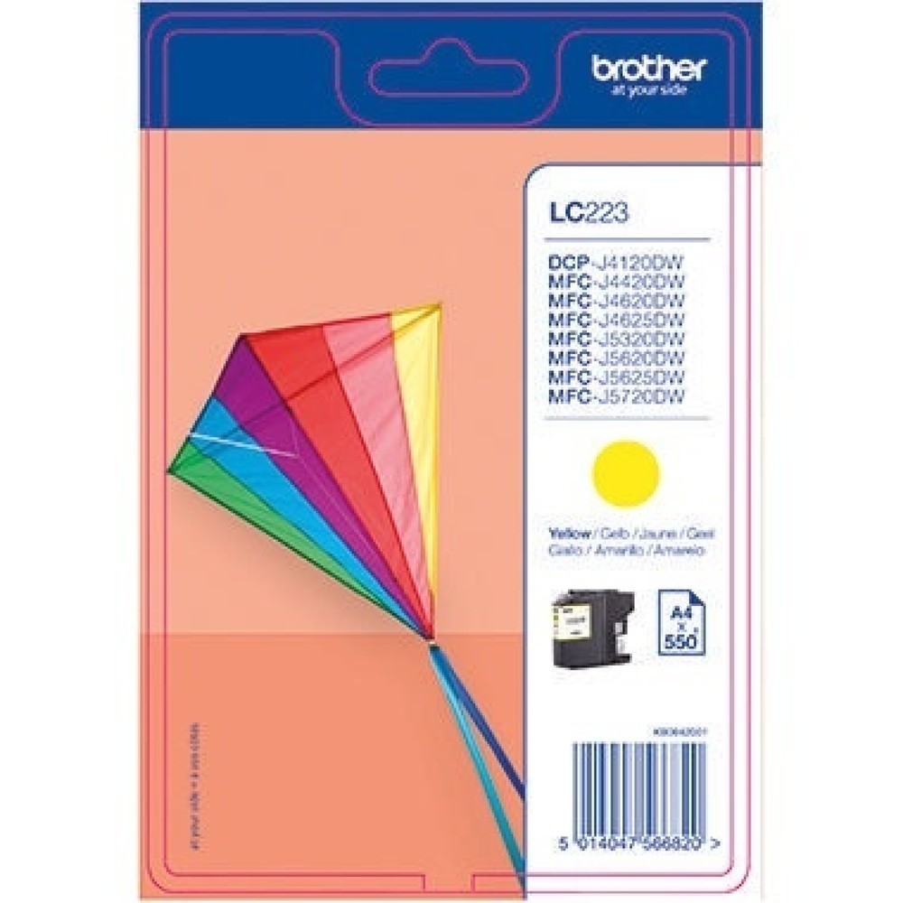 Produktabbildung: Brother Tintenpatrone LC223Y 550 Seiten gelb