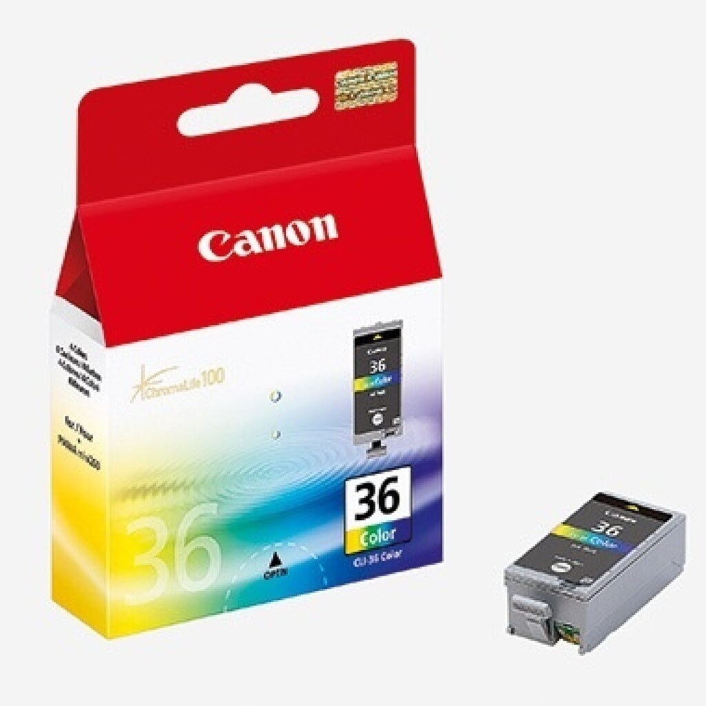 Canon Tintenpatrone CLI36 1511b001 12ml c/m/y Produktabbildung: Canon Tintenpatrone CLI36 1511b001 12ml c/m/y