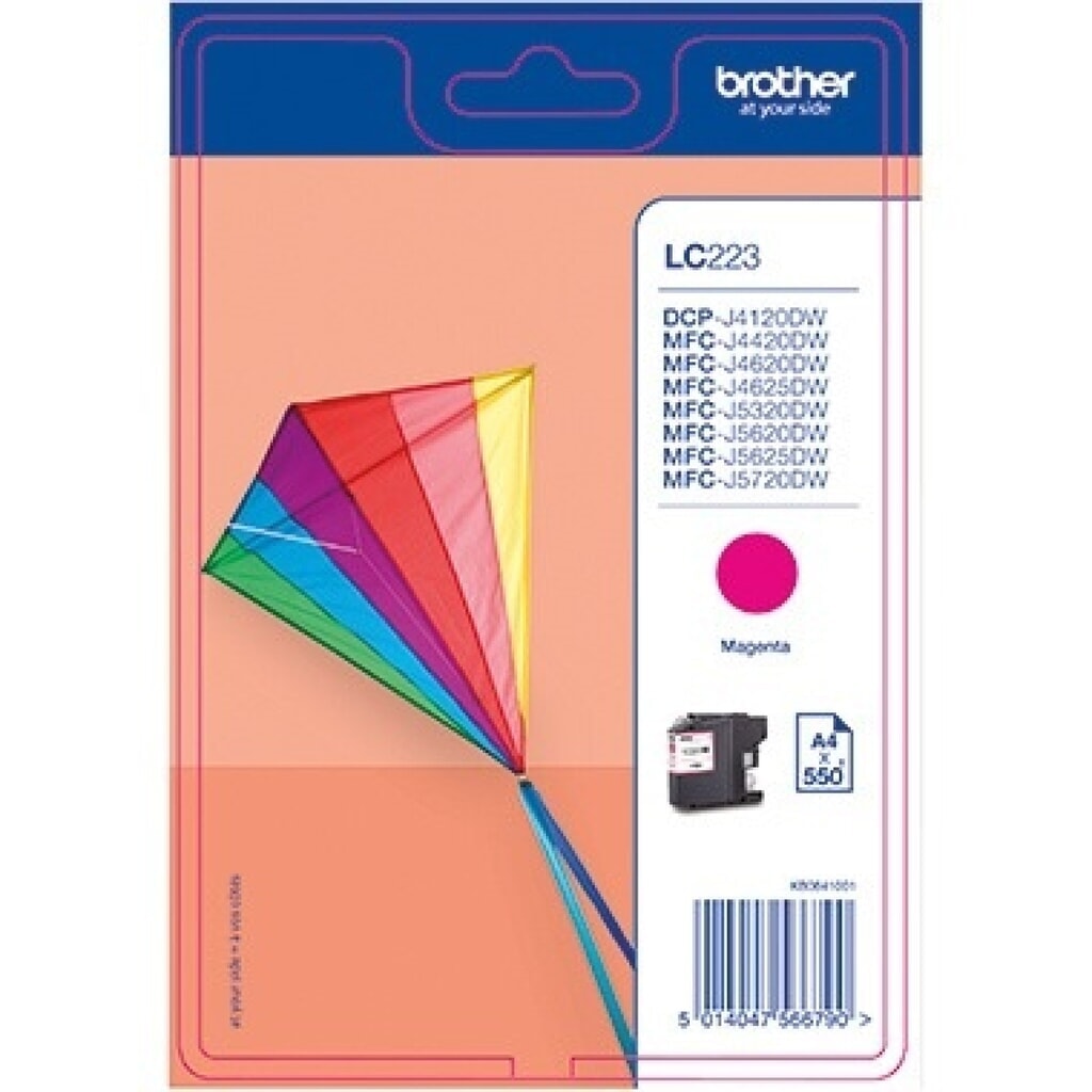 Brother Tintenpatrone LC223M 550 Seiten magenta Produktabbildung: Brother Tintenpatrone LC223M 550 Seiten magenta