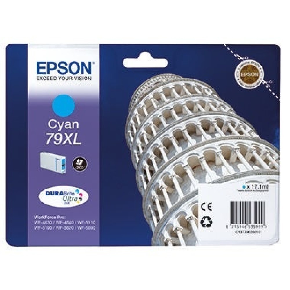 Produktabbildung: Epson Tintenpatrone C13T79024010 Nr.79XL 2.000Seiten cyan