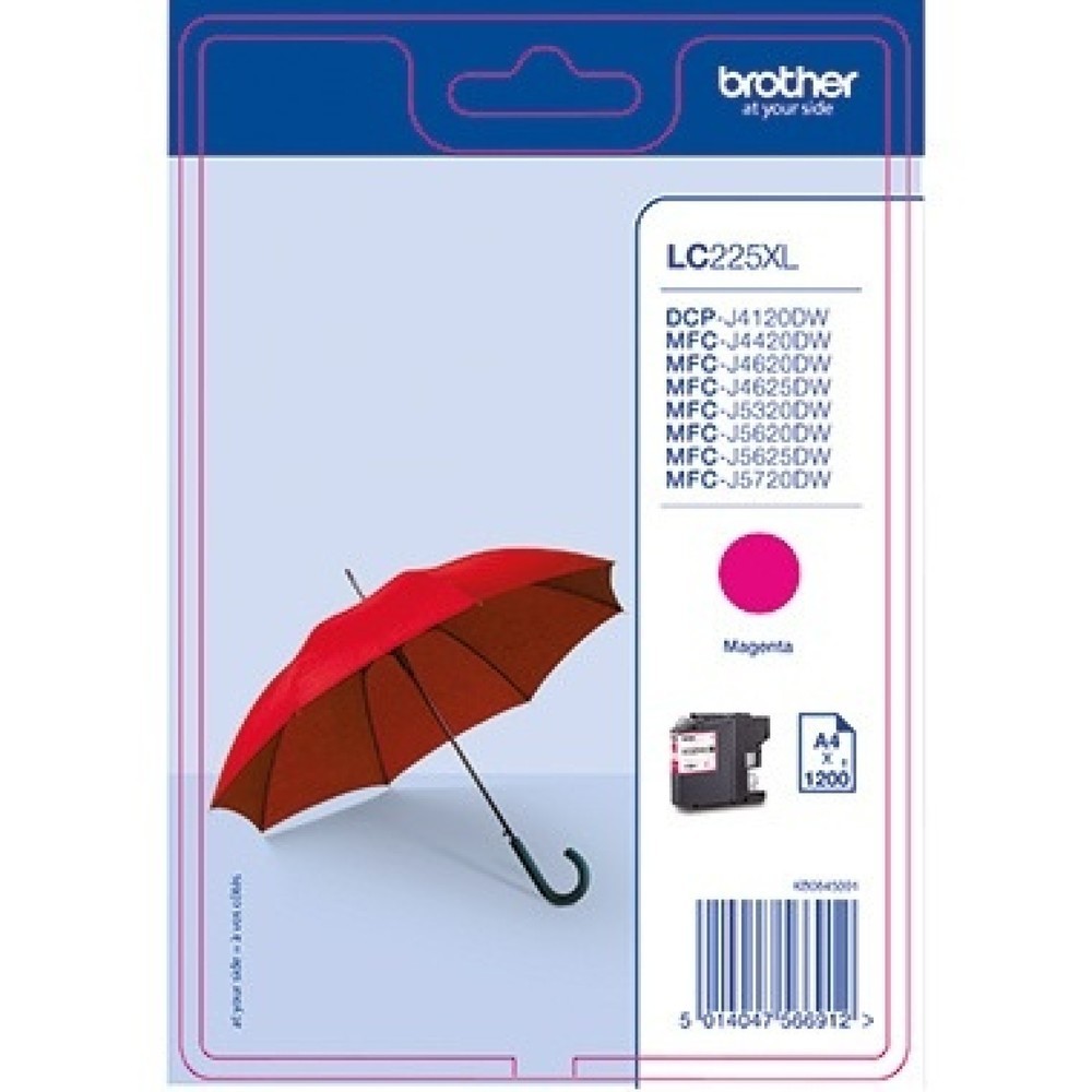 Produktabbildung: Brother Tintenpatrone LC225XLM 1.200Seiten magenta