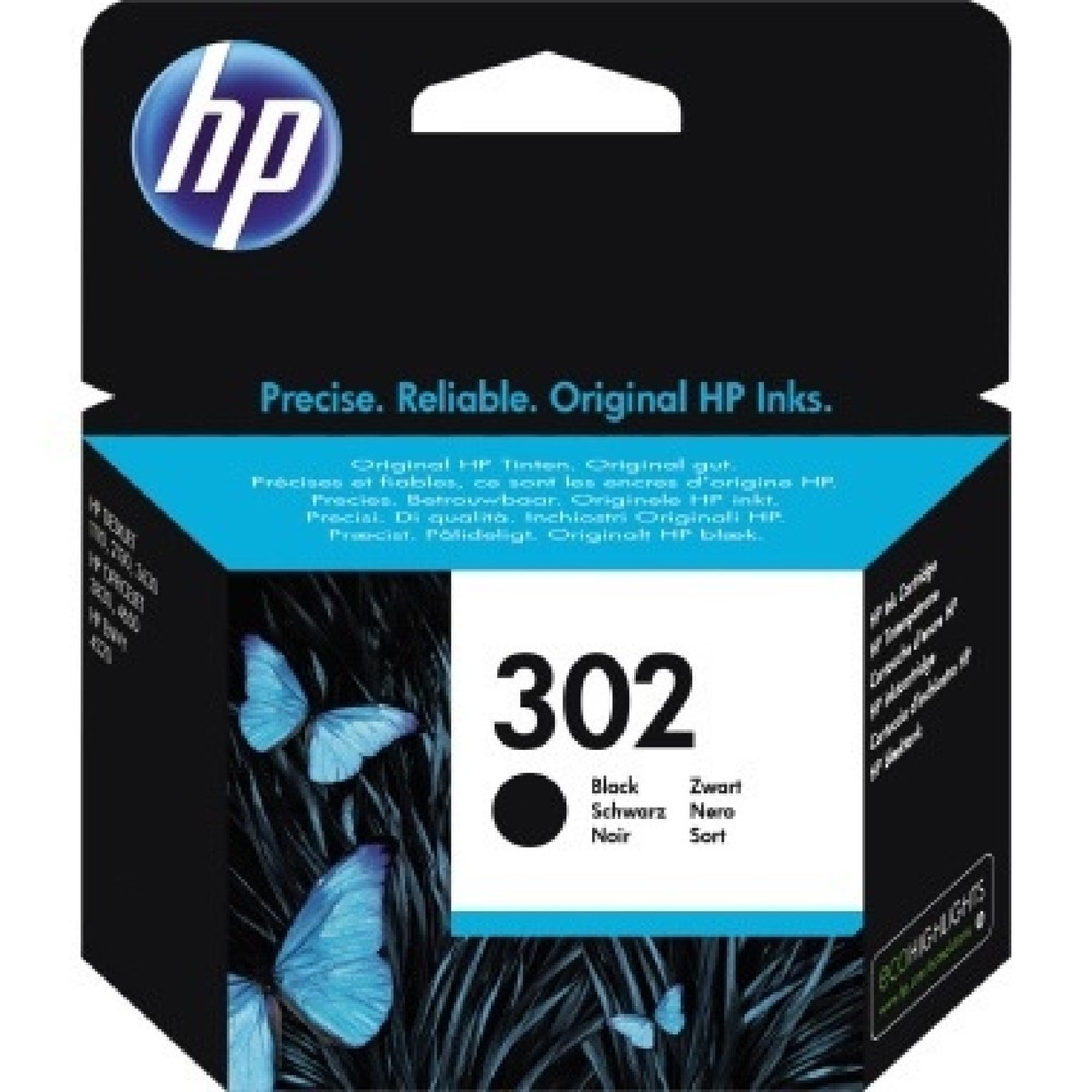 Produktabbildung: HP Tintenpatrone F6U66AE#UUS Nr.302 190Seiten schwarz