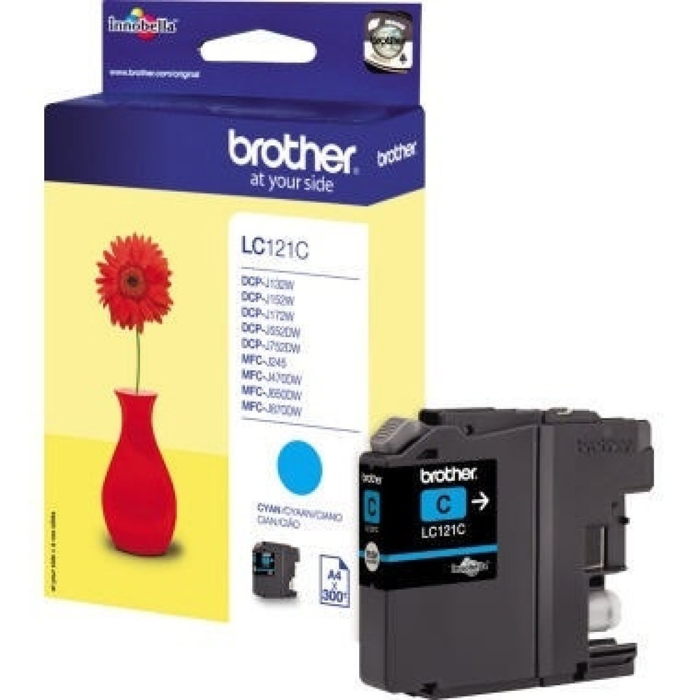 Produktabbildung: Brother Tintenpatrone LC121C 300Seiten cyan
