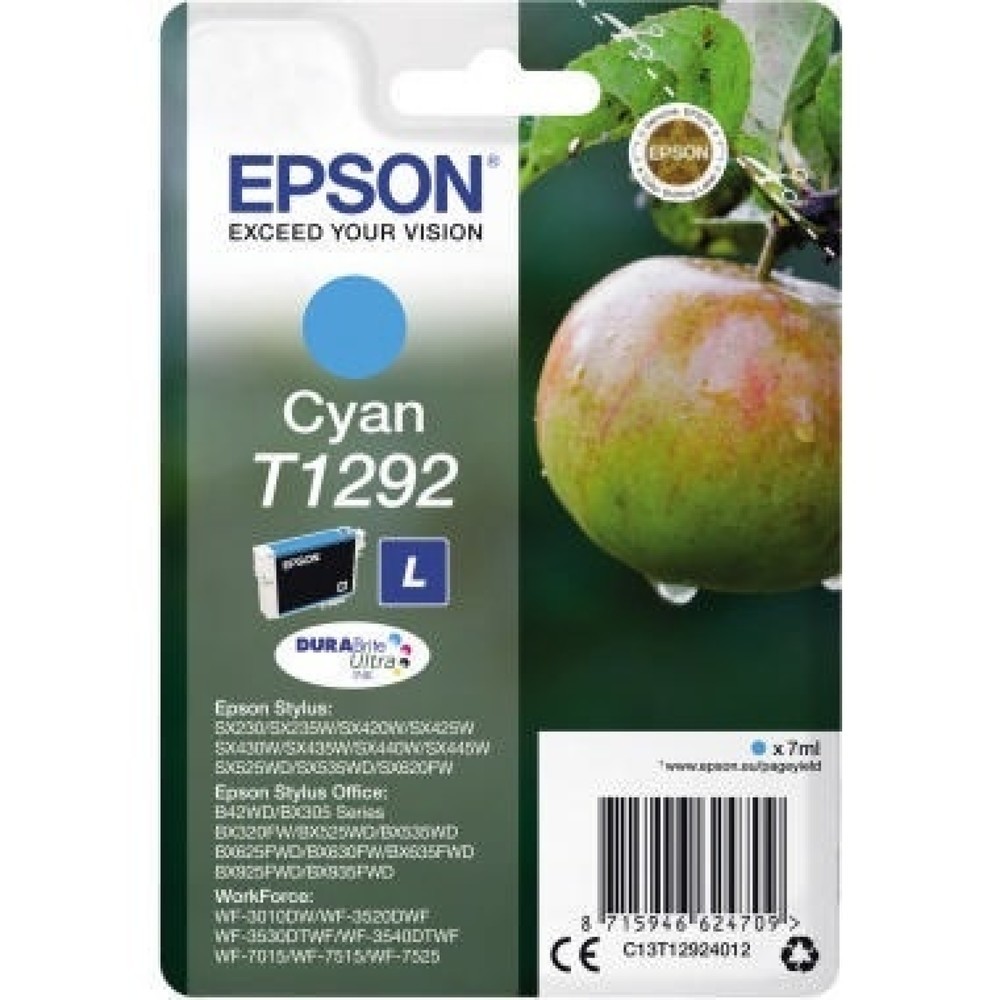 Produktabbildung: Epson Tintenpatrone C13T12924012 T1292 7ml cyan