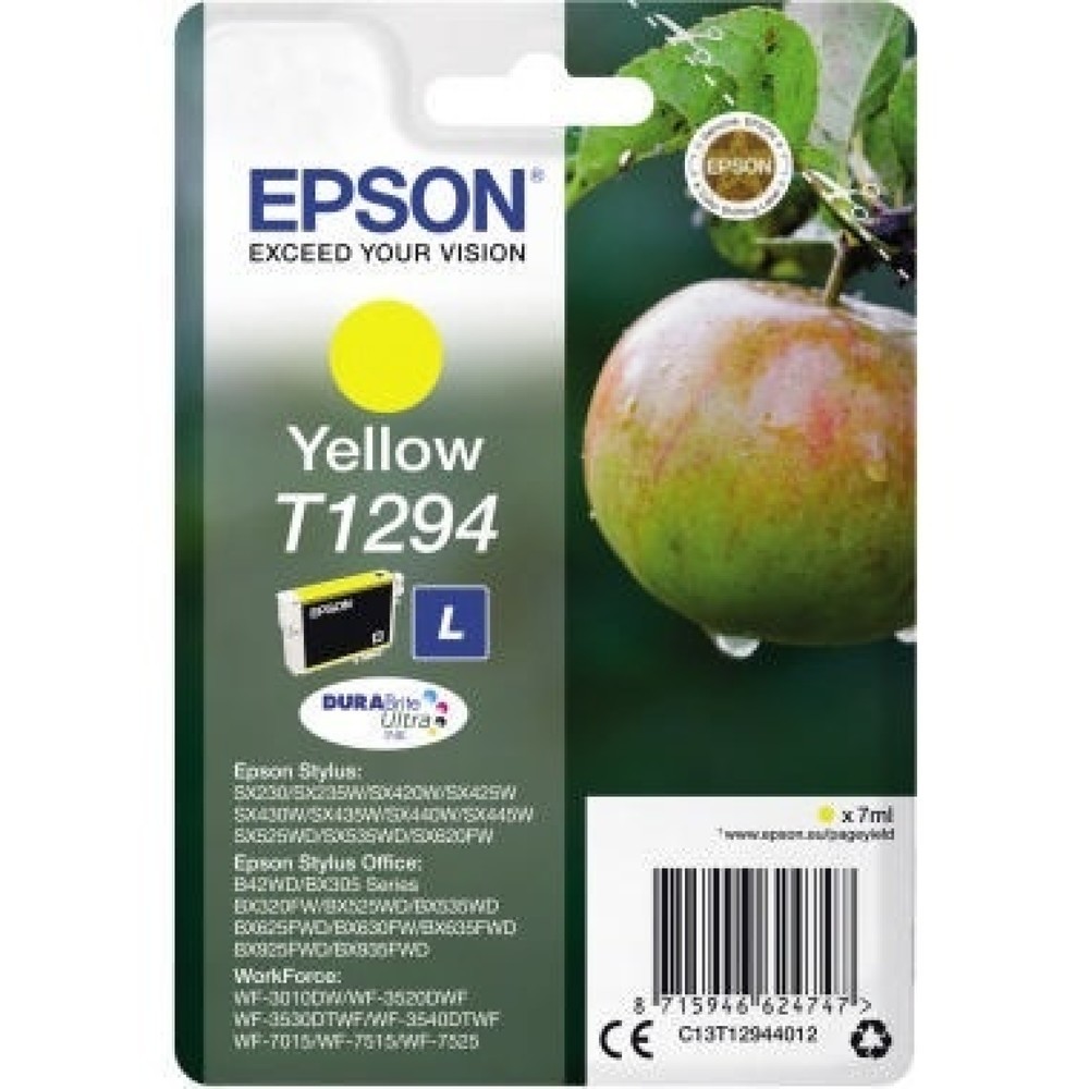 Produktabbildung: Epson Tintenpatrone C13T12944012 T1294 7ml gelb
