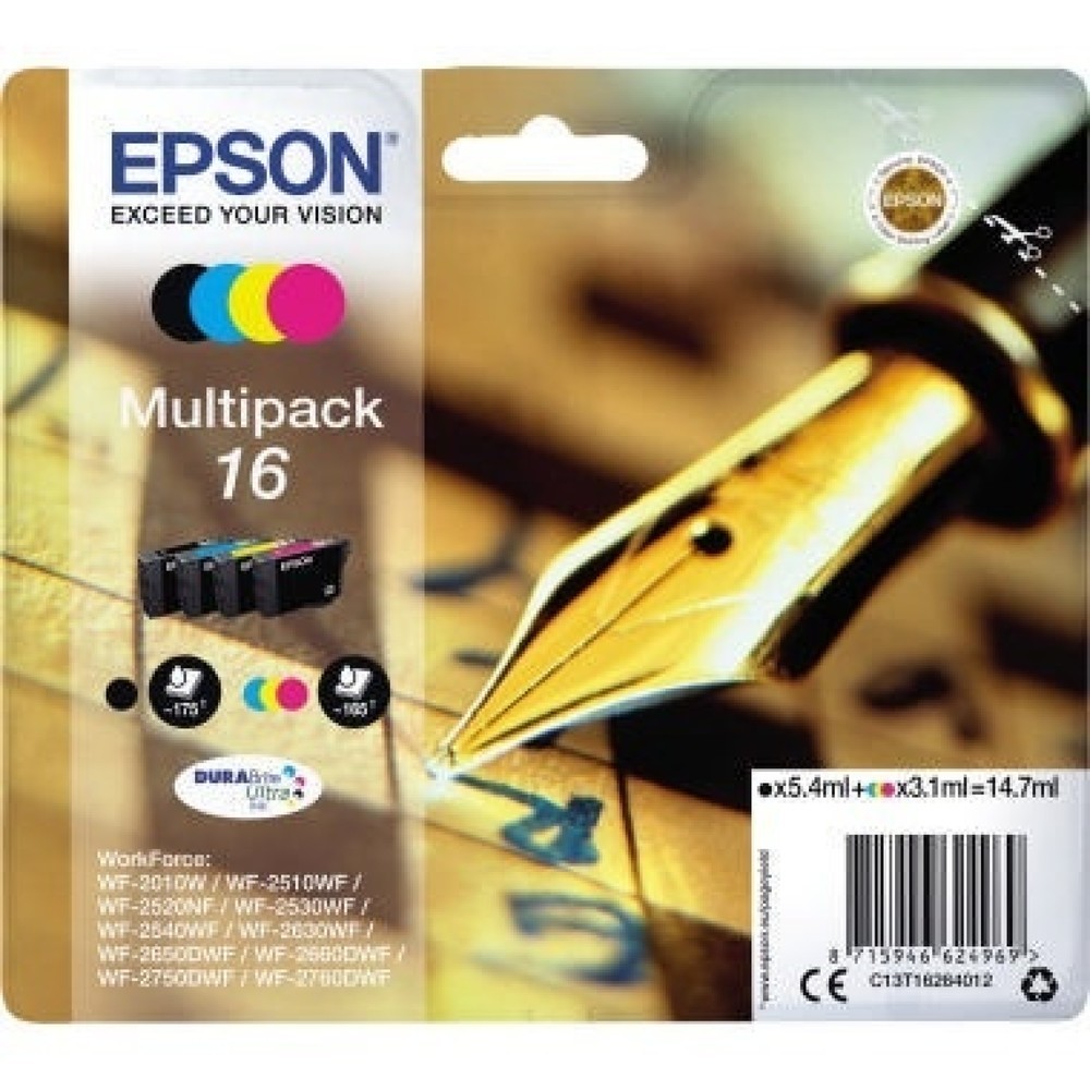 Produktabbildung: Epson Tintenpatrone C13T16264012 sw/c/m/y 4 St./Pack.