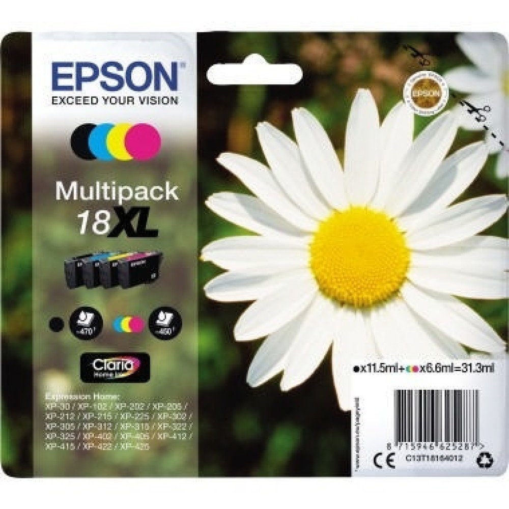 Produktabbildung: Epson Tintenpatrone C13T18164012 sw/c/m/y 4 St./Pack.
