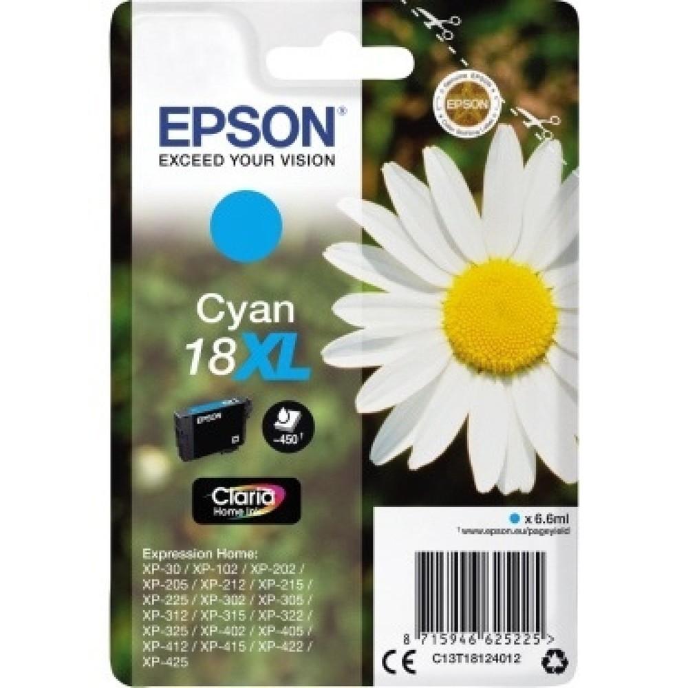 Produktabbildung: Epson Tintenpatrone C13T18124012 6,6ml cyan