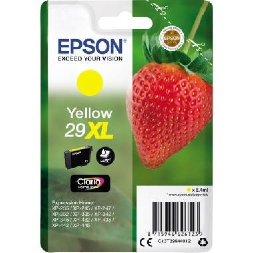 Produktabbildung: Epson Tintenpatrone C13T29944012 29XL 6,4ml 450Seiten gelb