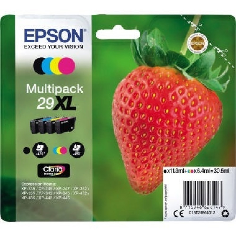 Produktabbildung: Epson Tintenpatrone C13T29964012 29XL sw/c/m/y 4 St./Pack.