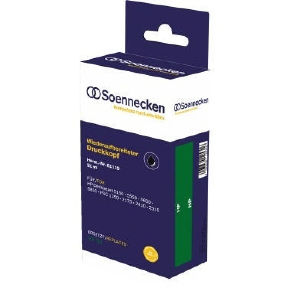 Produktabbildung: Soennecken Tintenpatrone 81119 Gr.995 wie HP C6656AE schwarz