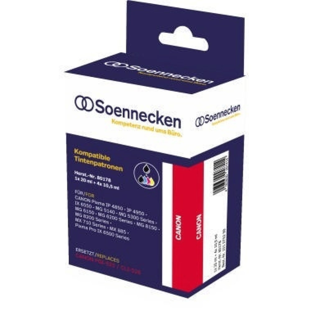 Produktabbildung: Soennecken Tintenpatrone 80178 wie Canon PGI525/CLI526 5 St./Pack.