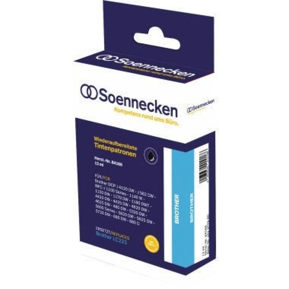 Produktabbildung: Soennecken Tintenpatrone 84166 wie Brother LC223BK schwarz