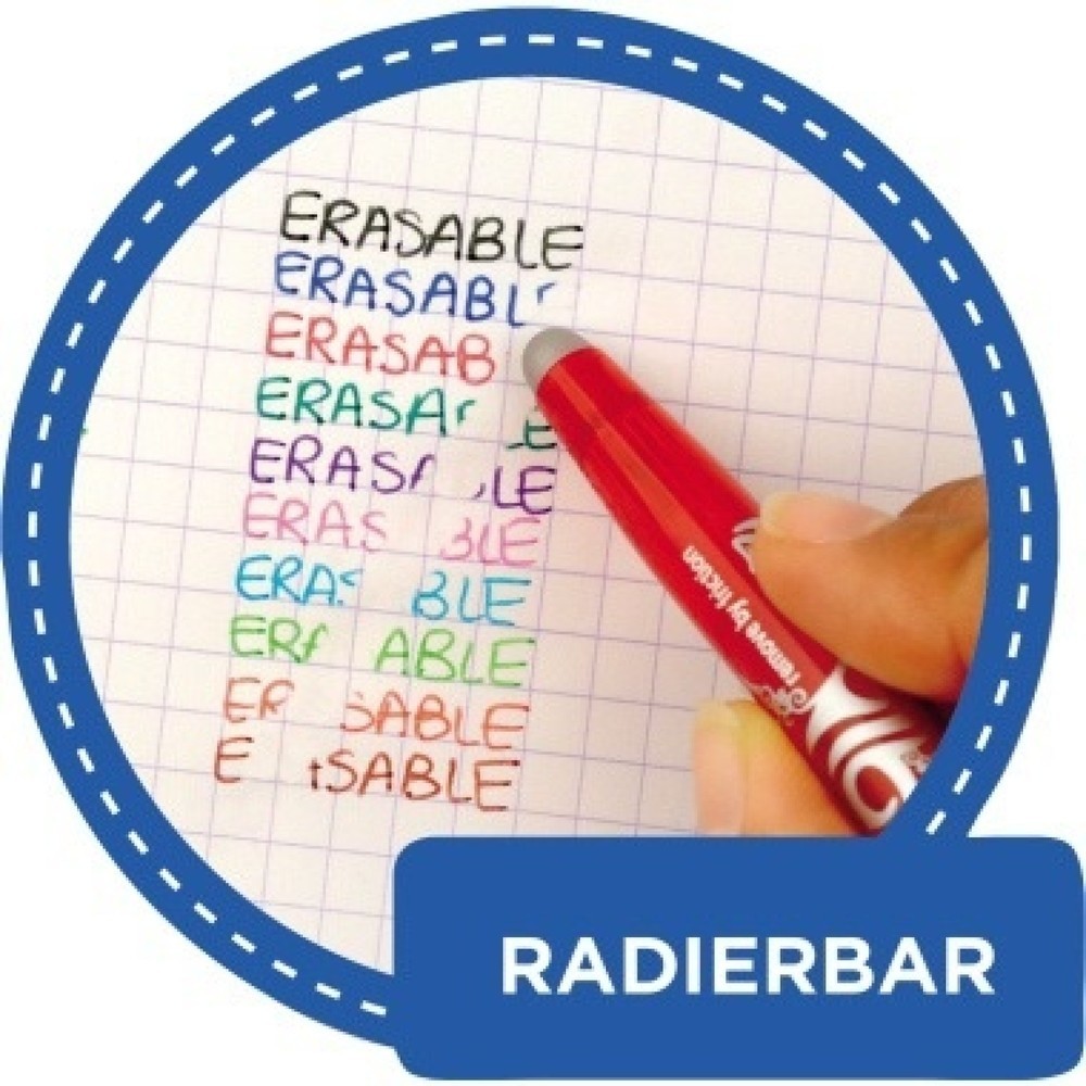 Produktabbildung Nr. 2: PILOT Tintenroller FriXion 2260002 0,4mm Kappenmodell rot
