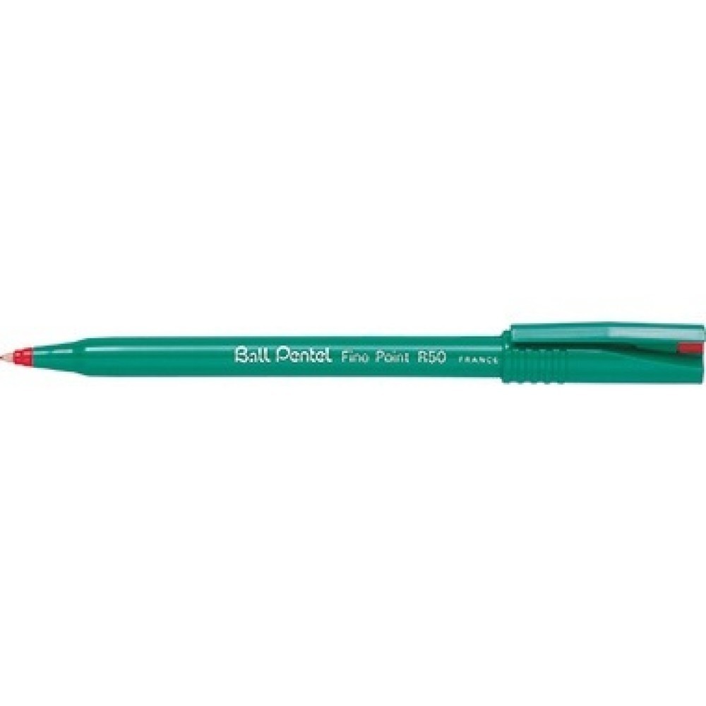 Produktabbildung: Pentel Tintenroller Ball R50-B 0,4mm Kappenmodell rot