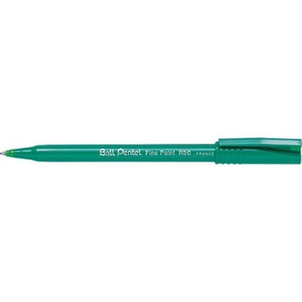 Produktabbildung Nr. 1: Pentel Tintenroller Ball R50-D 0,4mm Kappenmodell grün