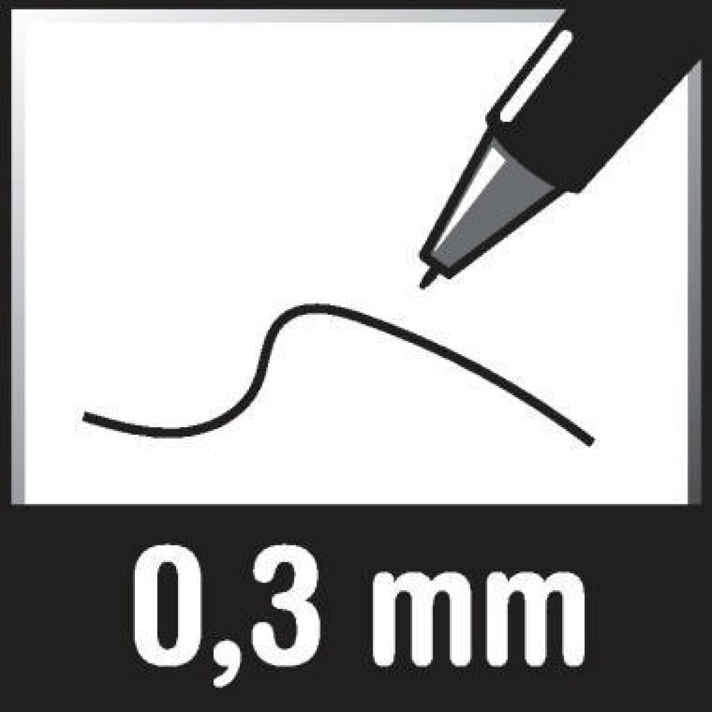 STAEDTLER Finliner 308 SB6P schwarz 6 St./Pack Produktabbildung Nr. 9: STAEDTLER Finliner 308 SB6P schwarz 6 St./Pack
