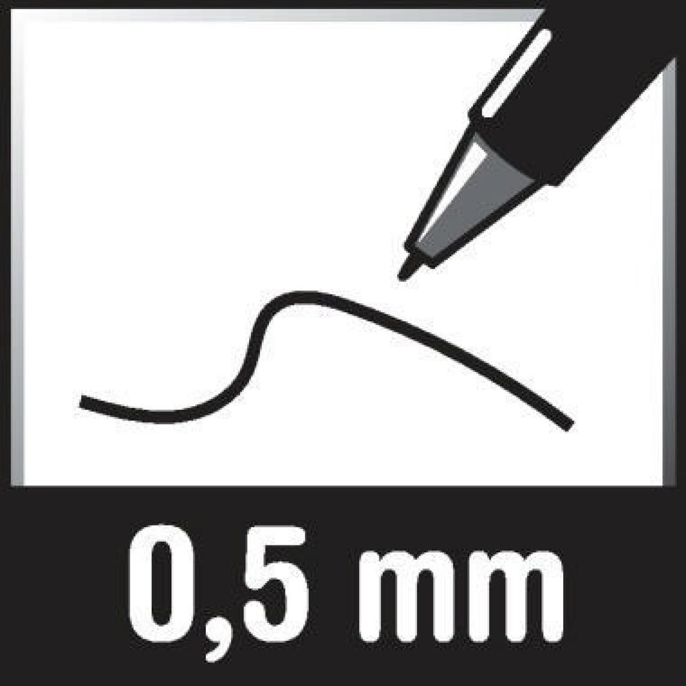 Produktabbildung Nr. 5: edding Feinschreiber 1800 profipen 4-180005001 0,5mm schwarz