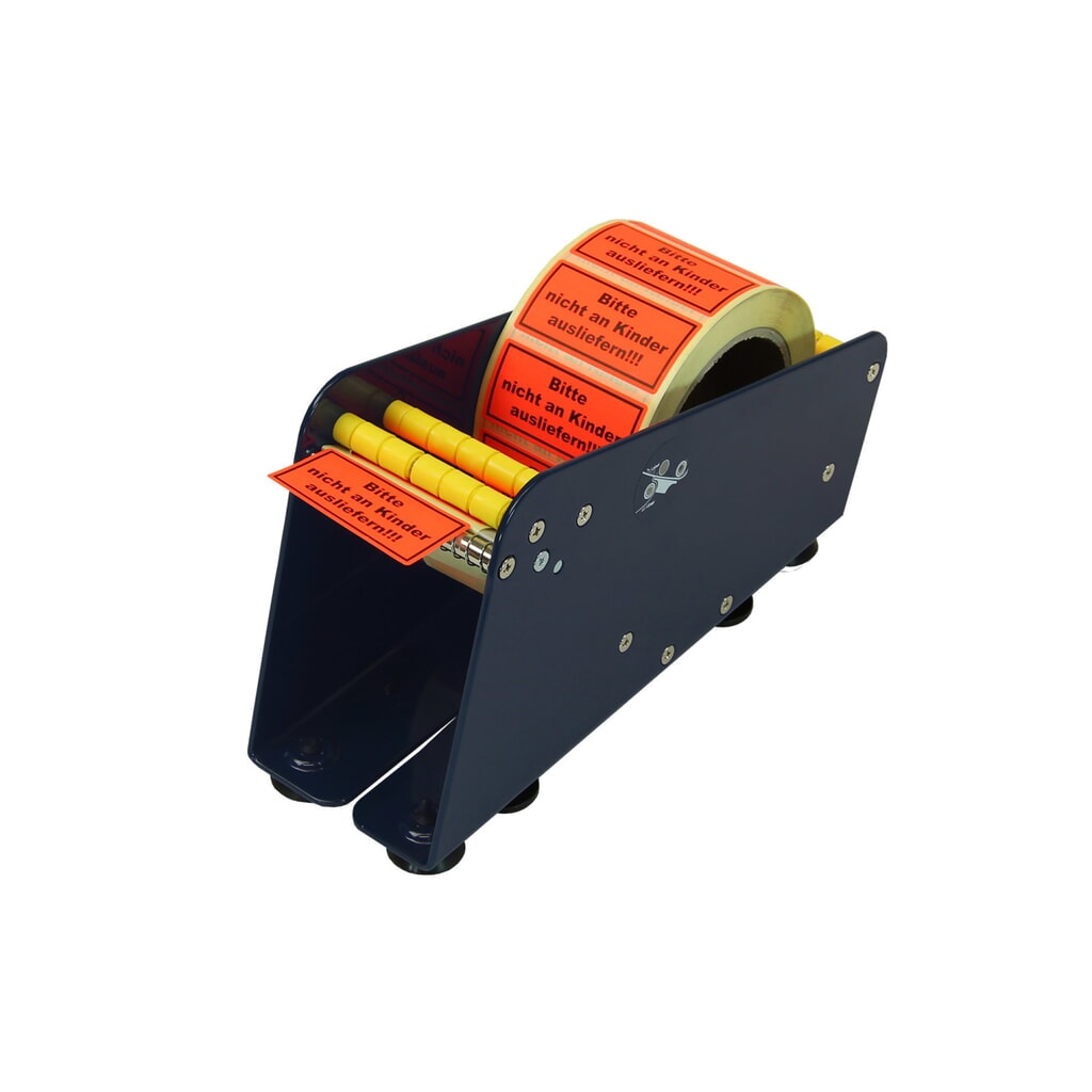 Tisch-Etikettenspender, Nutzbreite bis 75mm, max. Rollendurchmesser 170mm, Produktabbildung: Tisch-Etikettenspender, Nutzbreite bis 75mm, max. Rollendurchmesser 170mm,