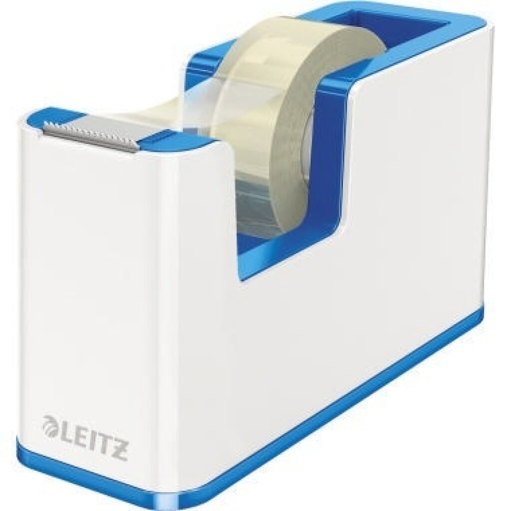 Leitz Tischabroller WOW 53641036 bis 19mmx33m PS ws/bl +Klebeband Produktabbildung: Leitz Tischabroller WOW 53641036 bis 19mmx33m PS ws/bl +Klebeband