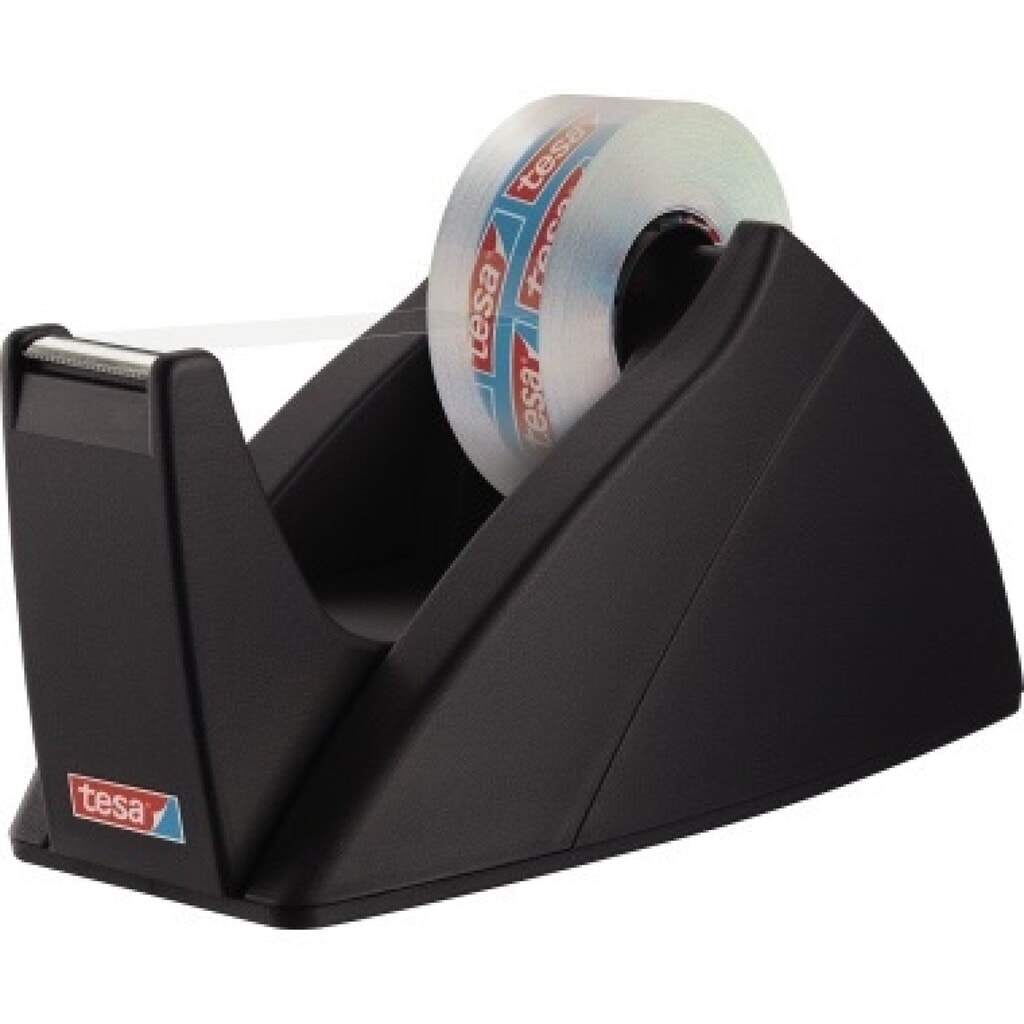 tesa® Tischabroller Easy Cut 57421-00001 33mx19mm schwarz Produktabbildung: tesa® Tischabroller Easy Cut 57421-00001 33mx19mm schwarz