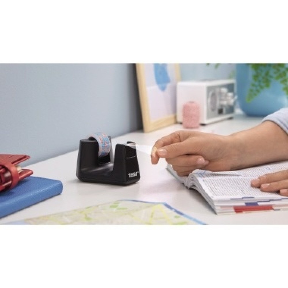Produktabbildung Nr. 9: tesa® Tischabroller ecoLogo Smart 53903-00000-00 schwarz +Klebefilm