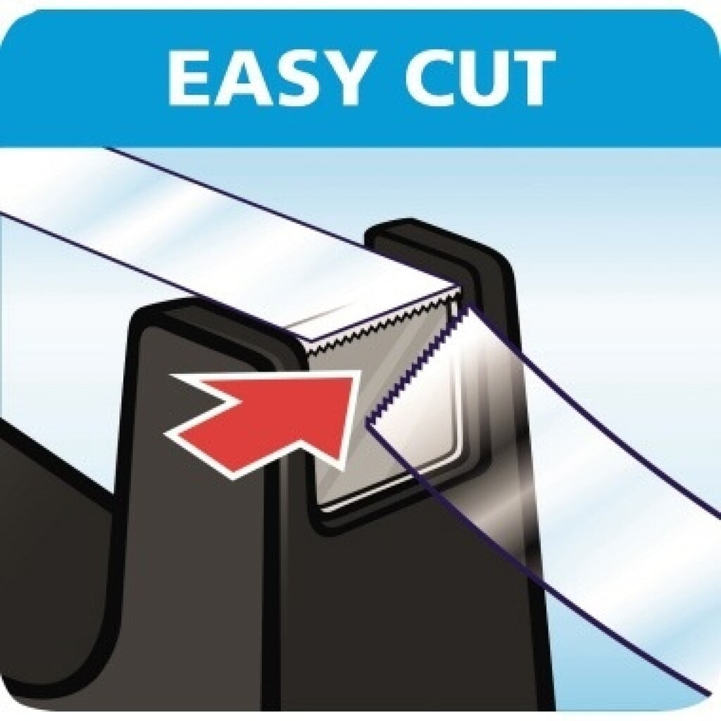 tesa® Tischabroller Easy Cut 57421-00001 33mx19mm schwarz Produktabbildung Nr. 3: tesa® Tischabroller Easy Cut 57421-00001 33mx19mm schwarz