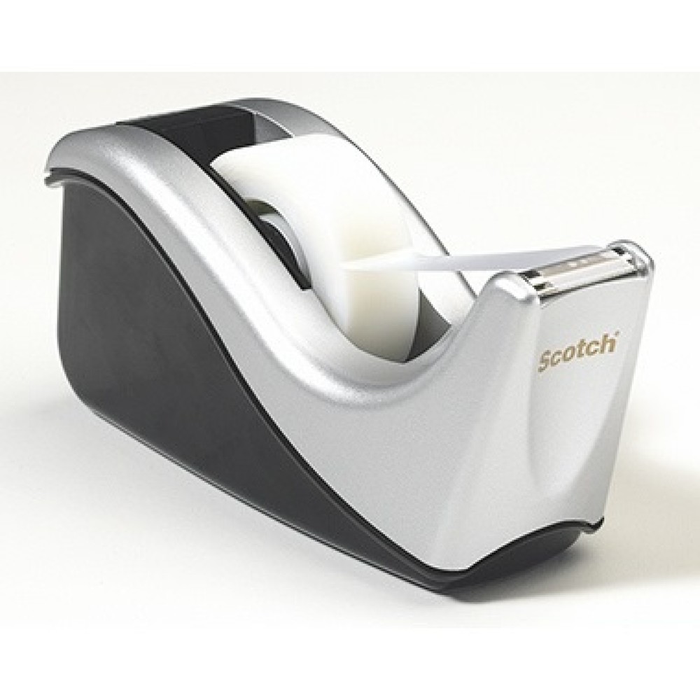 Produktabbildung: Scotch Tischabroller C60-ST bis 19mmx33m si/sw +1Klebefilm