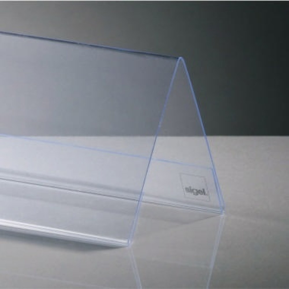 Produktabbildung: Sigel Tischaufsteller TA138 Dachform 95x42mm gk 10 St./Pack.