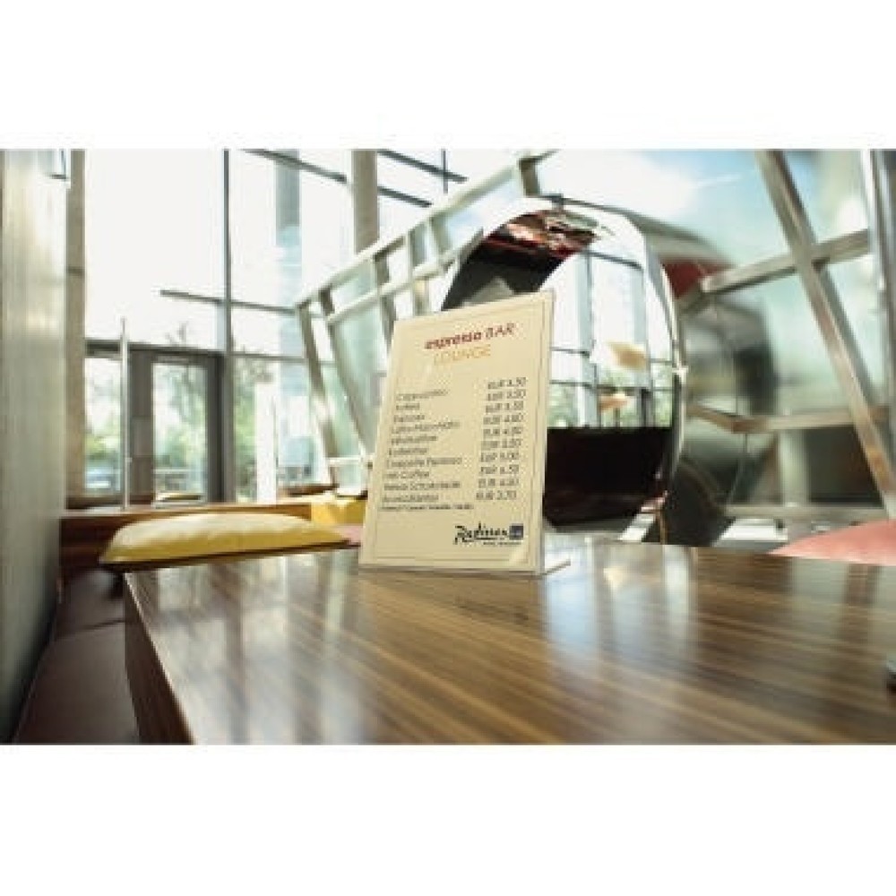 Produktabbildung Nr. 4: Sigel Tischaufsteller TA212 DIN A5 150x215mm L-Form Arcyl glasklar
