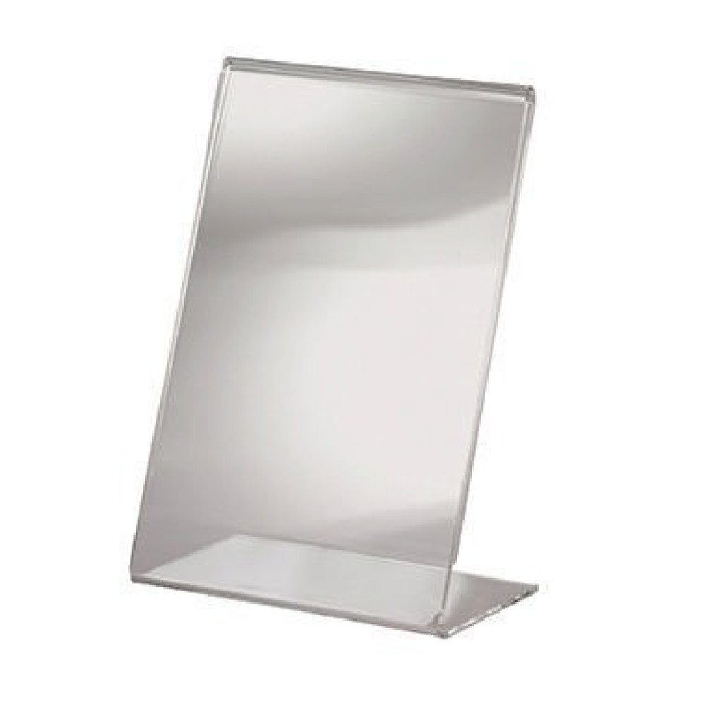Produktabbildung: Sigel Tischaufsteller TA214 DIN A6 106x155mm L-Form Acryl glasklar